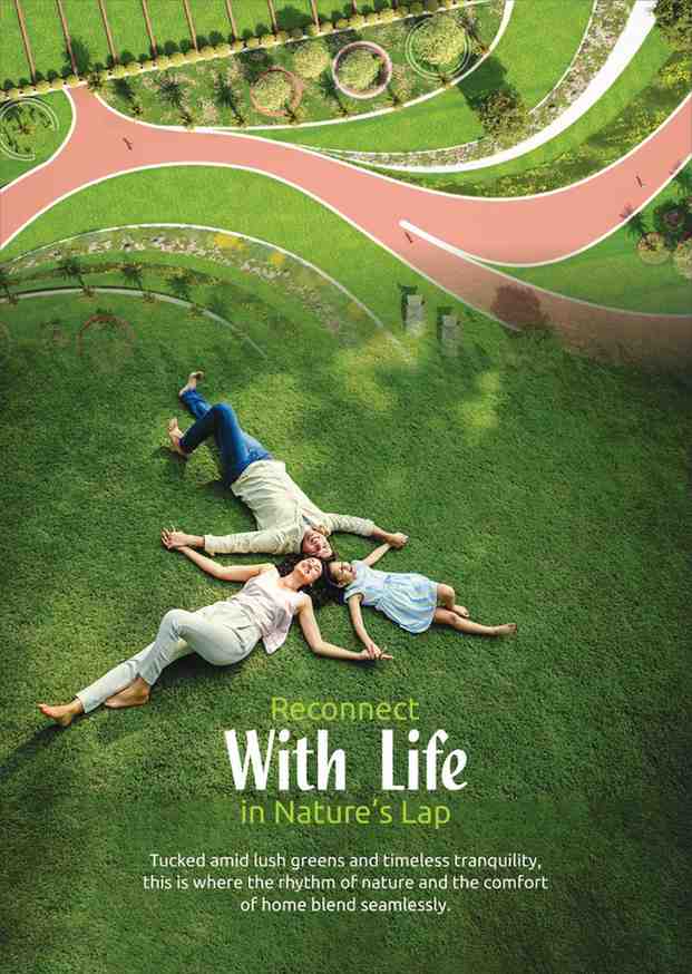 Zen inspired green landscape and garden spaces at Akira Havenwoods Jaipur