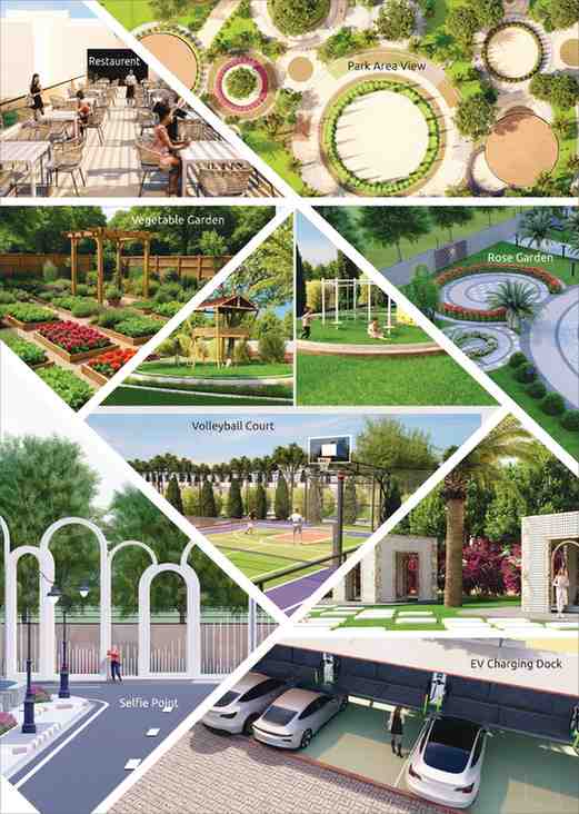 Luxury amenities including gardens, EV charging, and sports facilities at Akira Havenwoods