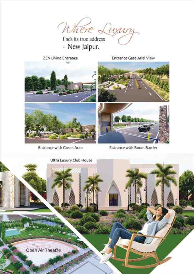 Luxury clubhouse and open air theatre at Akira Havenwoods Jaipur
