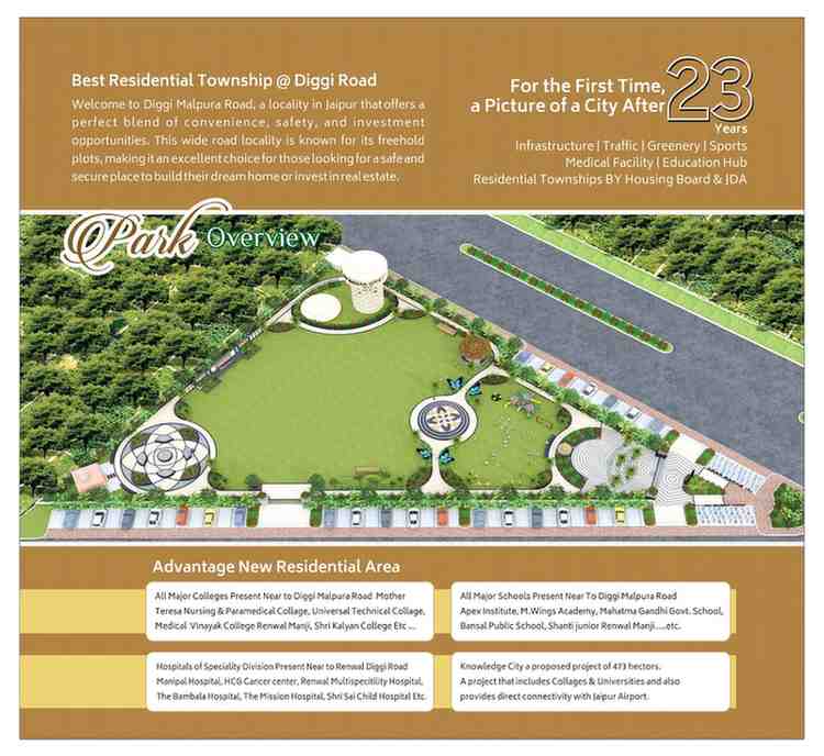 JDA Approved residential plots township near Knowledge City Jaipur