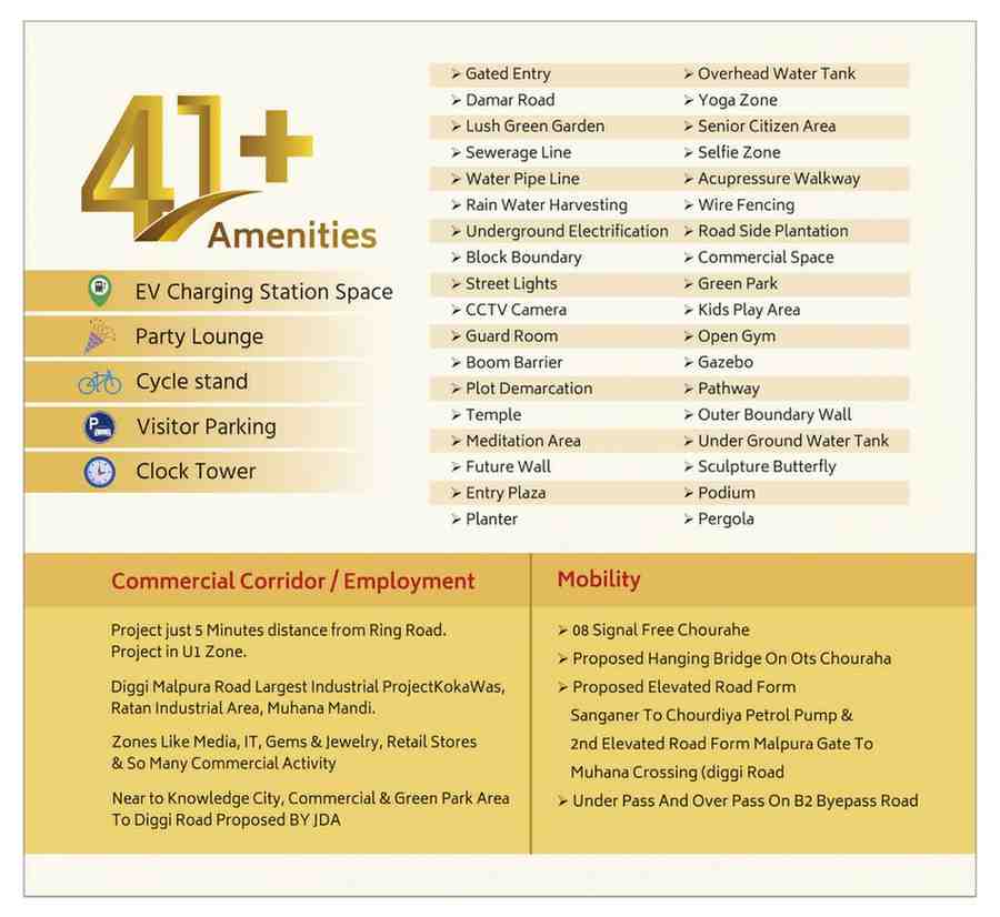 Township overview and plotted development at Chittora Renwal Jaipur