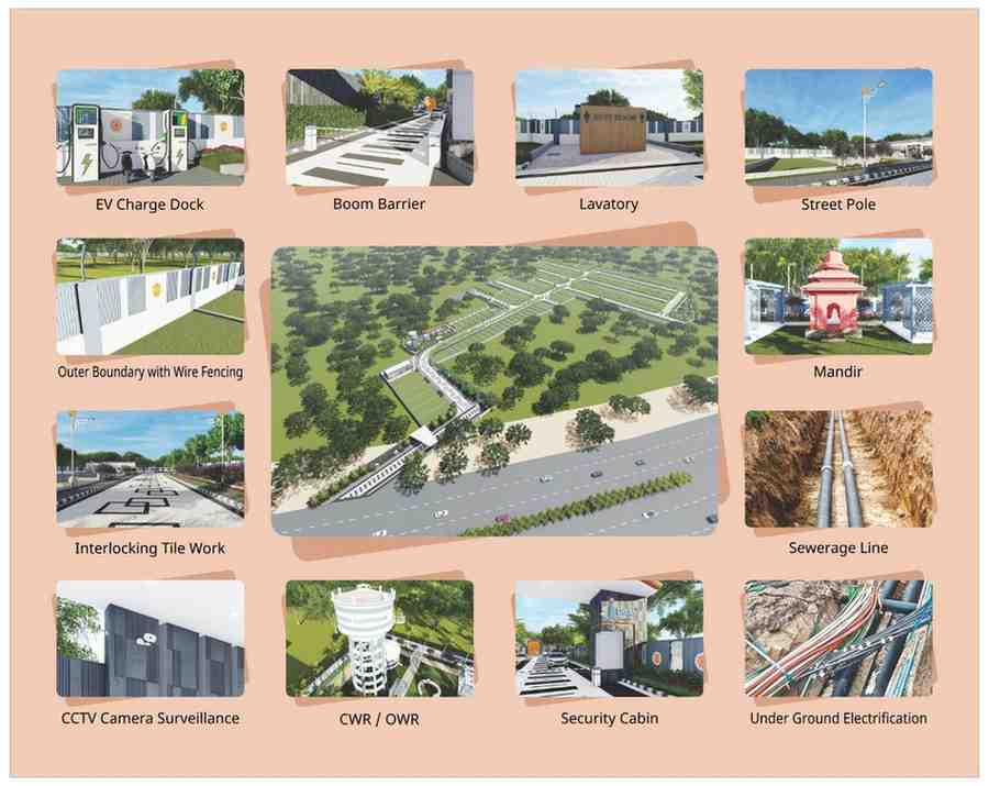 Township infrastructure and underground electrification at Shree Ganesham Jaipur